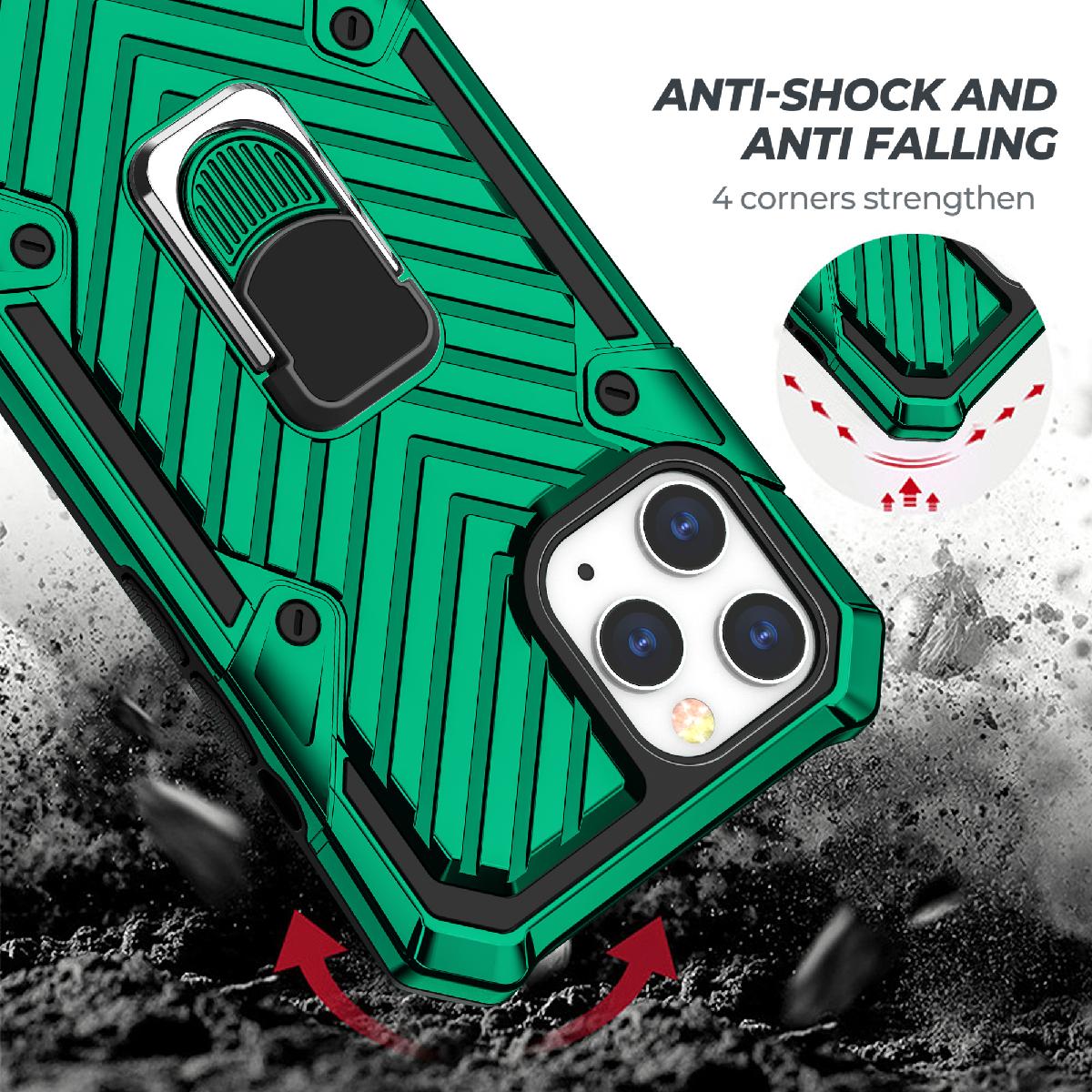 Iphone 12 Pro Max Kickstand Anti-Shock And Anti Falling Case In Green