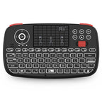 Mini Wireless Bluetooth Dual Mode Keyboard with Touchpad, Blacklit Portable Wireless Keyboard with 2.4G USB Dongle for Smartphone,PC