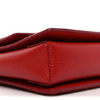 Printed Calfskin Ginny Shoulder Bag Red