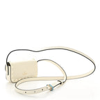 Vitello Mini Monochrome Rockstud Flip Lock Shoulder Bag Ivory