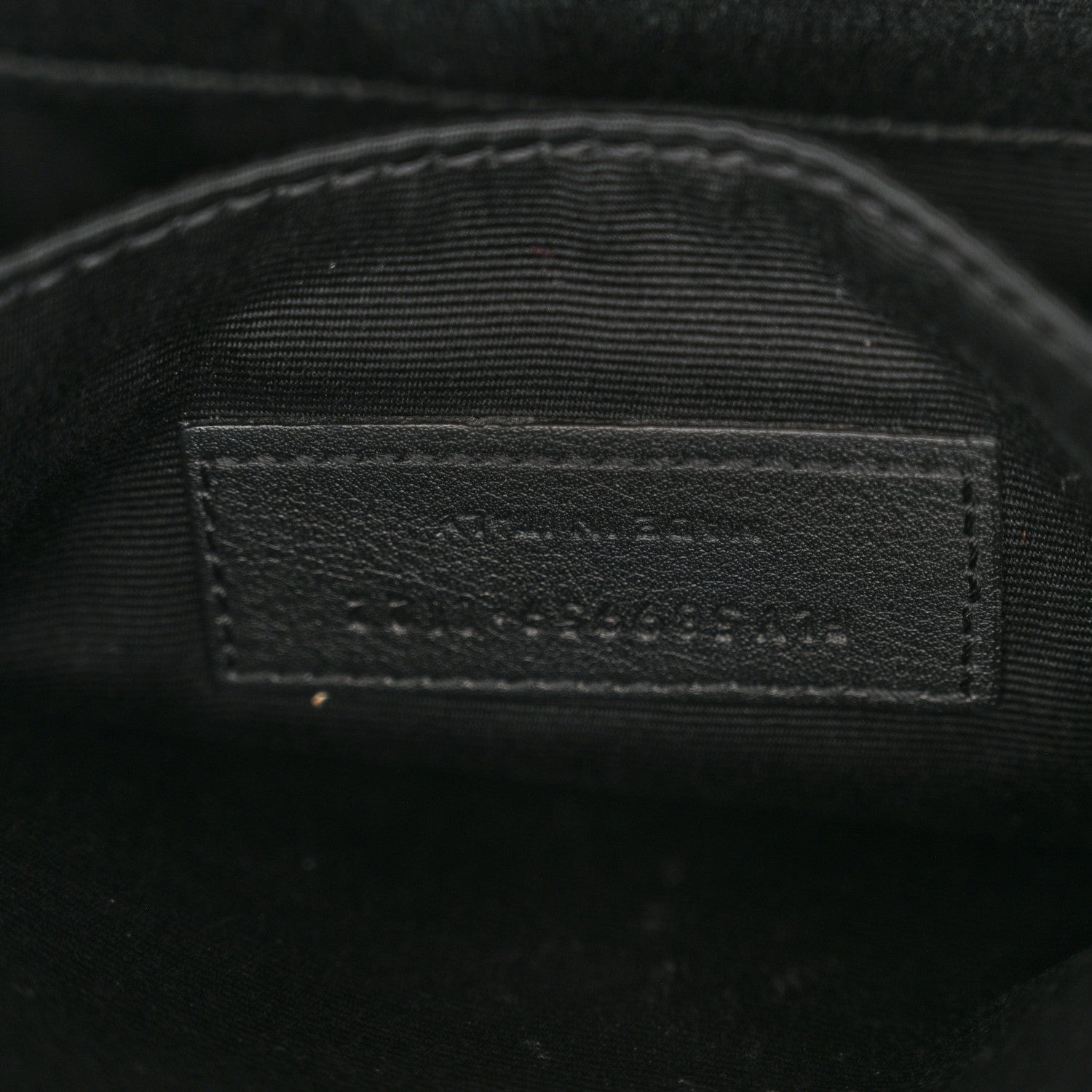 Grain De Poudre Monogram Belt Bag Black