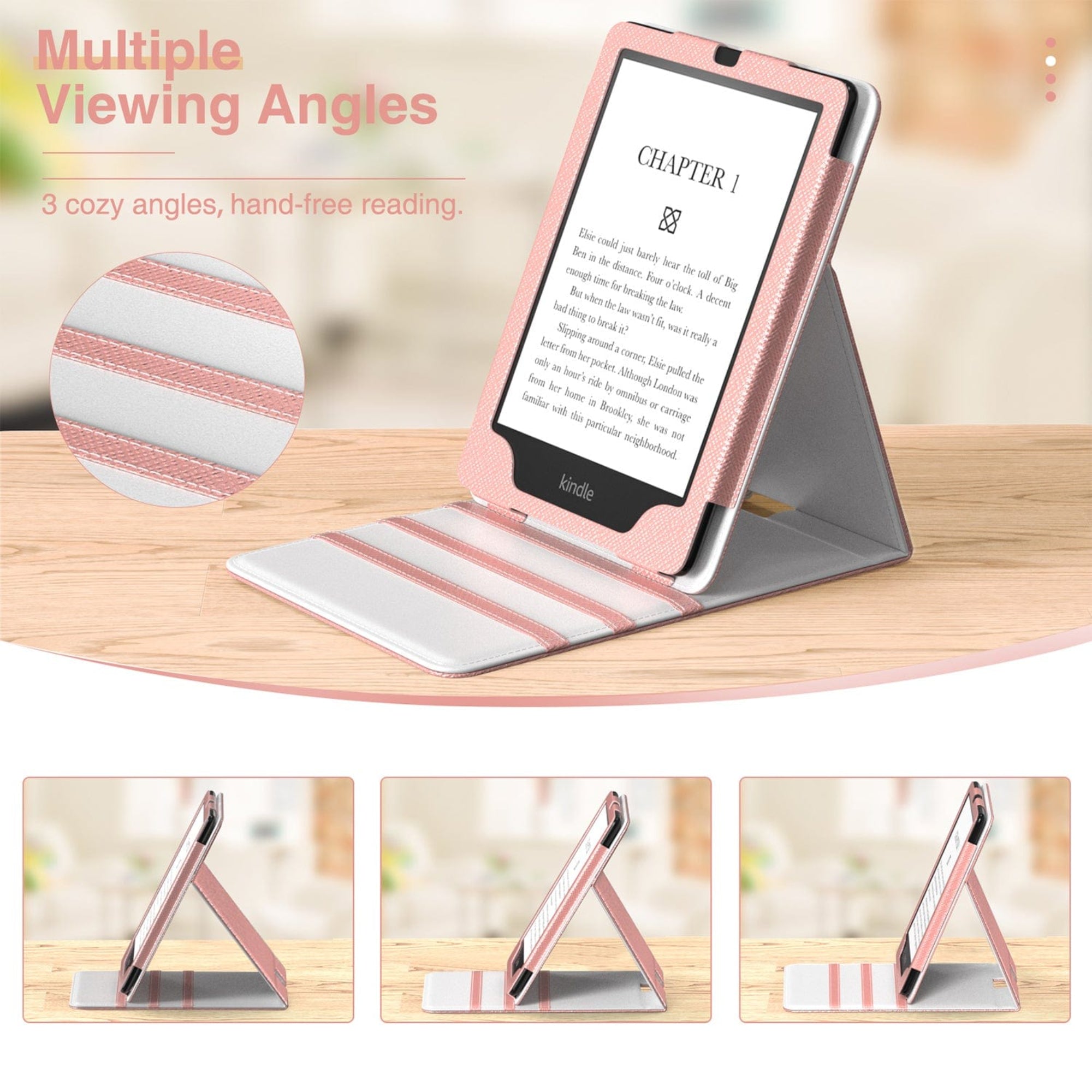 SAHARA - Indy Series Case for Amazon Kindle Paperwhite (11th Gen, 2021-2022) - Pink