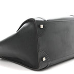 Drummed Calfskin Mini Luggage Black