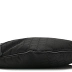 Nylon Monogram Small Flat Messenger Bag Black