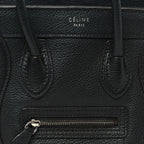 Pebbled Calfskin Nano Luggage Black