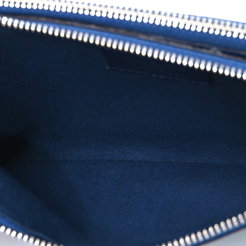 Monogram Giant Escale Double Zip Pochette Blue