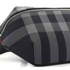 House Check Sonny Bum Bag Navy Grey