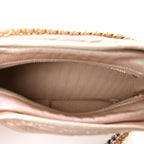 Iridescent Aged Calfskin Quilted Small Gabrielle Hobo Light Pink