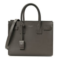Grained Calfskin Baby Sac De Jour Fog