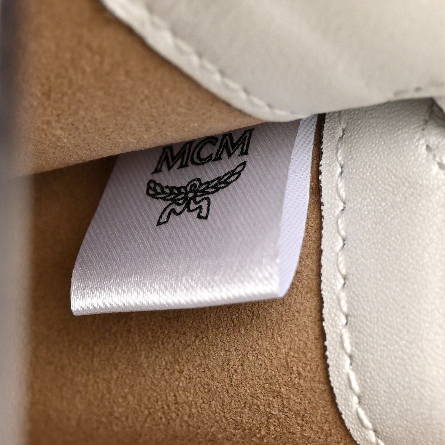 Grained Calfskin Medium Milla Convertible Backpack White Flake