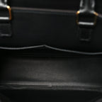 Calfskin Taurillon Studded City Steamer One Handle Bag Black
