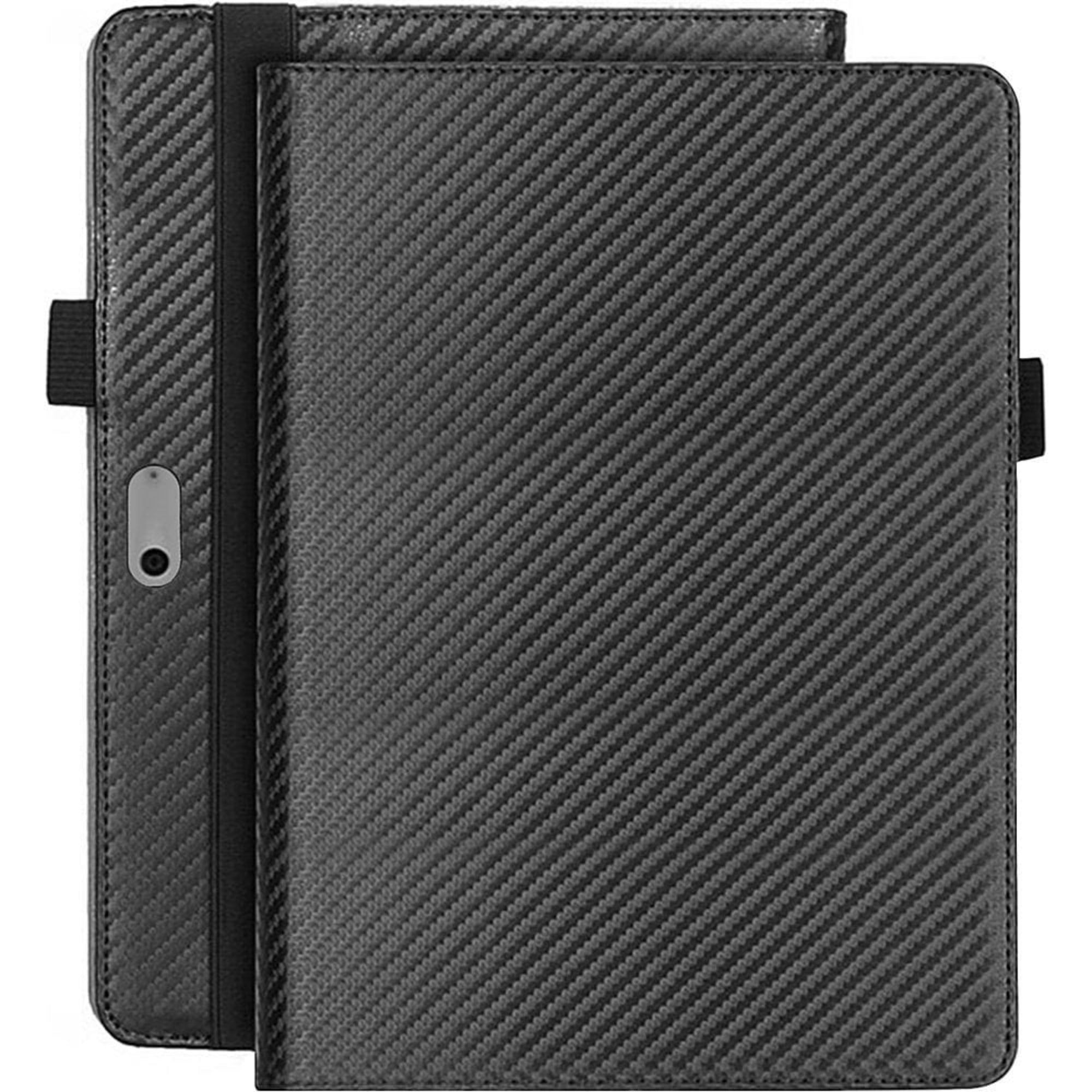 SAHARA - Venture Series Carbon Fiber Pattern Folio Case - Microsoft Surface Go 4 and Go 3