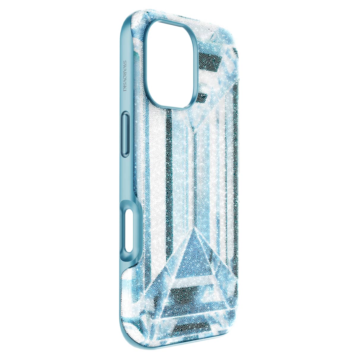 High smartphone case, Crystal effect, iPhone 17, Blue