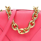 Calfskin Mount Envelope Bag Pink