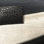 Pebbled Calfskin Small Dionysus Shoulder Bag Black