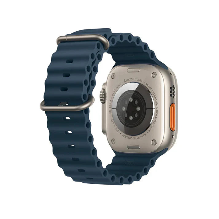 Apple Watch Ultra 2 49mm GPS + Cellular Titangehäuse mit blauem Ocean Armband MREG3LW/A