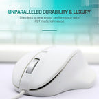 USB-A Wired Pbt Mouse White