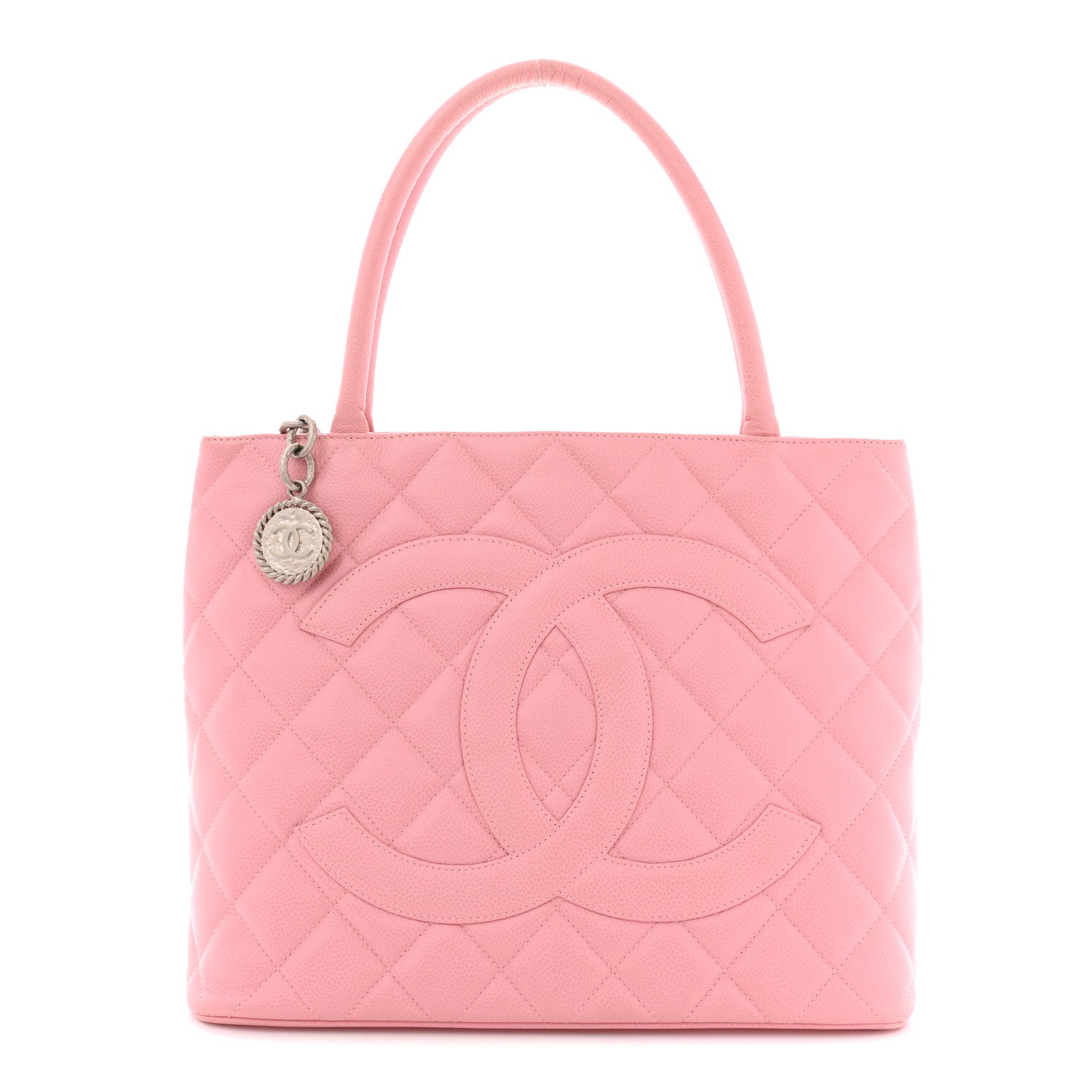 Caviar Medallion CC Tote Light Pink