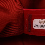 Calfskin Chain 20s Signature Bowling Bag Red
