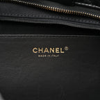 Lambskin Quilted Bow Bag Black