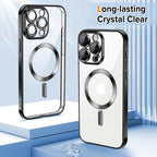 Entronix [Magnetic] Case Compatible with iPhone 15 Pro Max - [Clear Back] Luxury Glossy Cover