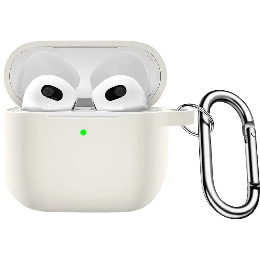 SAHARA - Silicone Case for Apple AirPods 3 (3rd Generation 2021) - Glow White