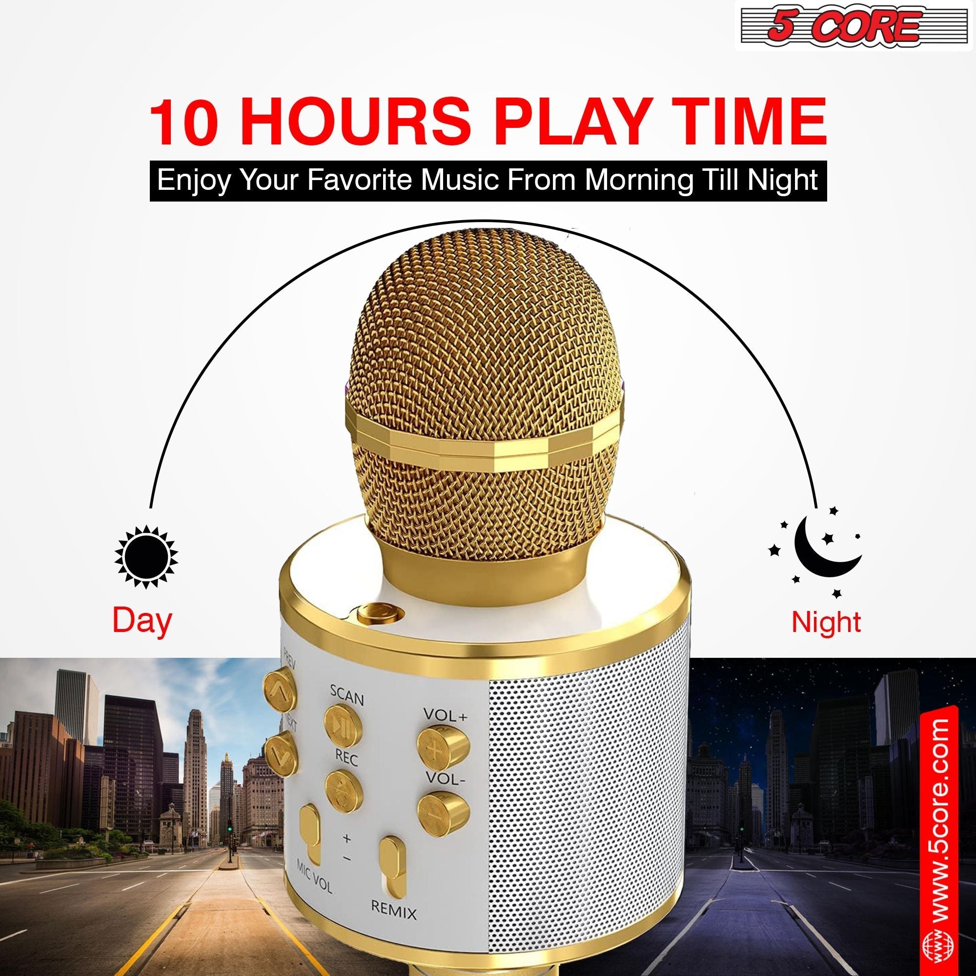Microphone Wireless Karaoke Mic With Speaker 3 in 1 Portable Bluetooth Microfono Inalambrico