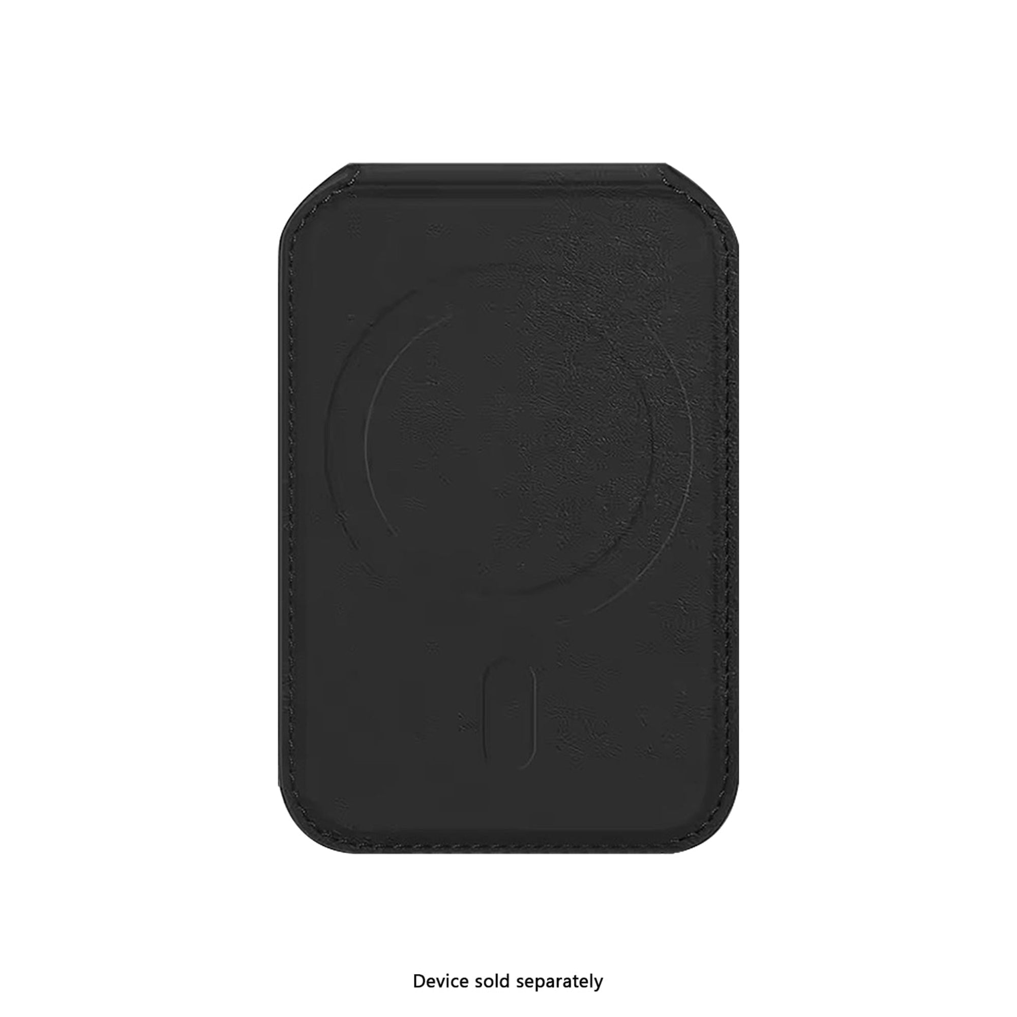 SAHARA - Indy Seres Black Leather Airtag Wallet Stand Case - Magsafe Compatible iPhones