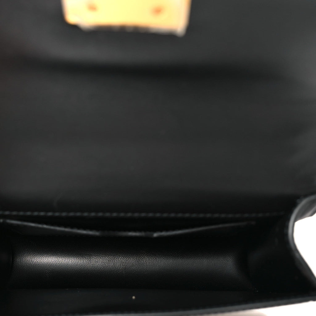 Smooth Calfskin 30 Montaigne Flap Bag Black