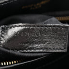 Calfskin Y Quilted Monogram Toy Loulou Crossbody Bag Black