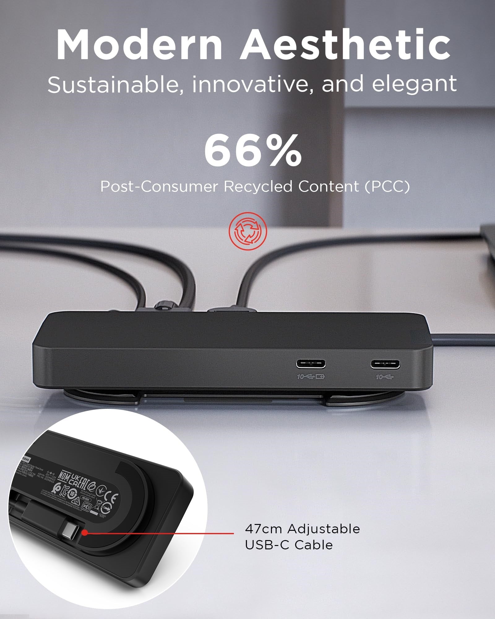 USB-C Dual Display 7-Port Travel