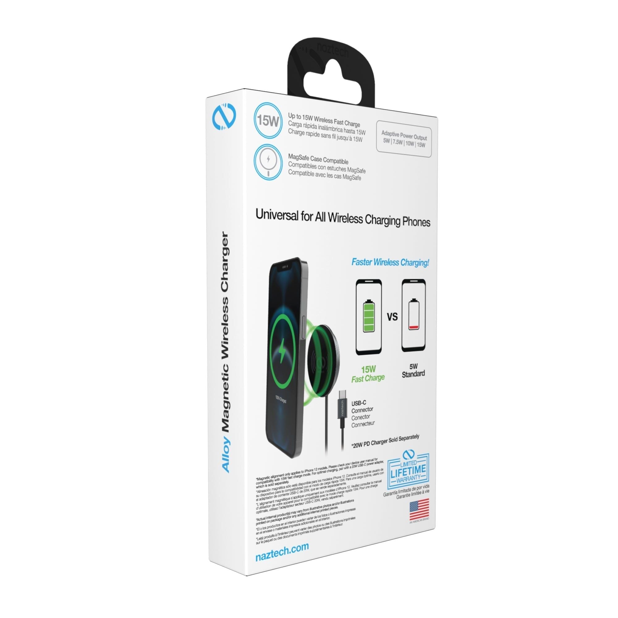 Alloy Magnetic 15W Wireless Fast Charger