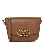 Calfskin Trapezio Crossbody Brown