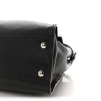 Vitello Seta Snakeskin Crocodile Monster Eyes Medium Peekaboo Iconic Satchel Black Girasole