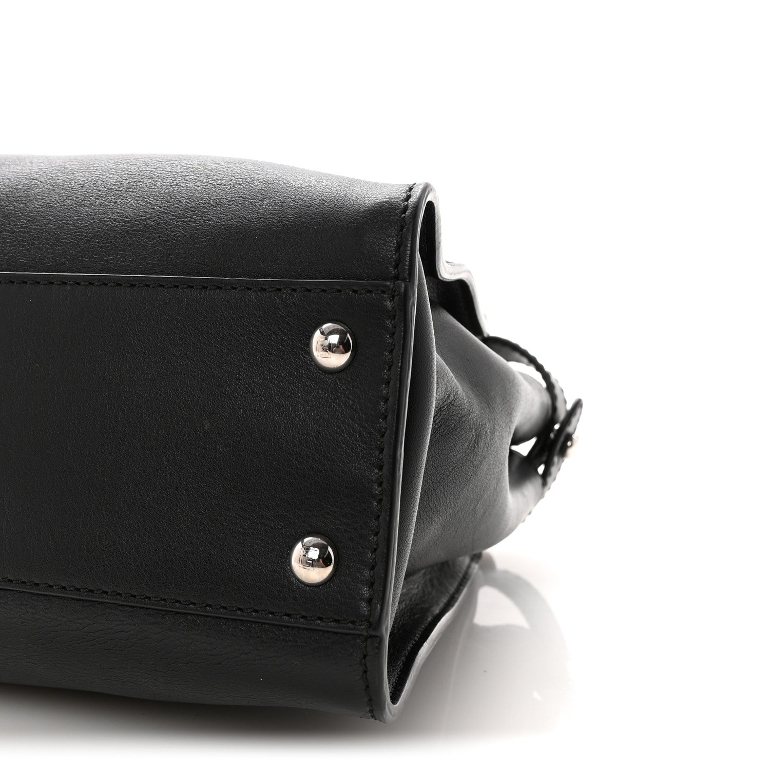 Vitello Seta Snakeskin Crocodile Monster Eyes Medium Peekaboo Iconic Satchel Black Girasole