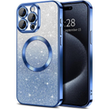 Entronix [Magnetic] Case Compatible with iPhone 14 Pro - [Clear Back] Luxury Glossy Cover