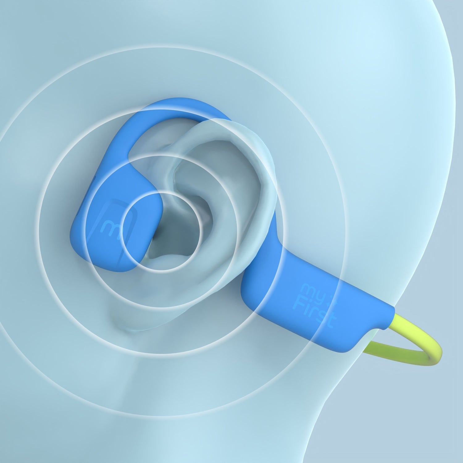 myFirst Headphones Airwaves - Open-Ear headphones for Kids (Blue)