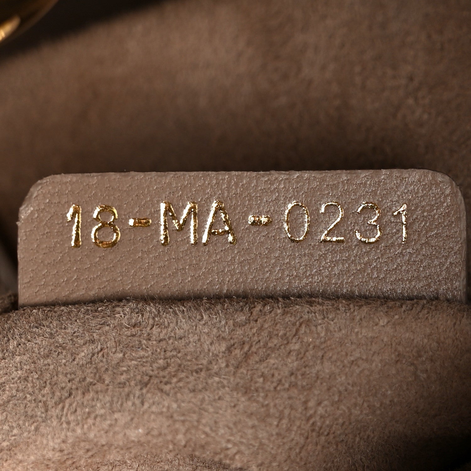 Lambskin Cannage Medium Lady Dior Warm Taupe