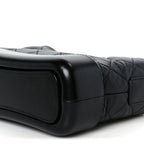 Aged Calfskin Quilted Small Gabrielle Hobo Black
