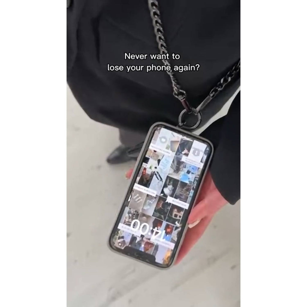 Women's Clip & Go Phone Purse Crossbody Chain Strap Zippered Pouch In Gold