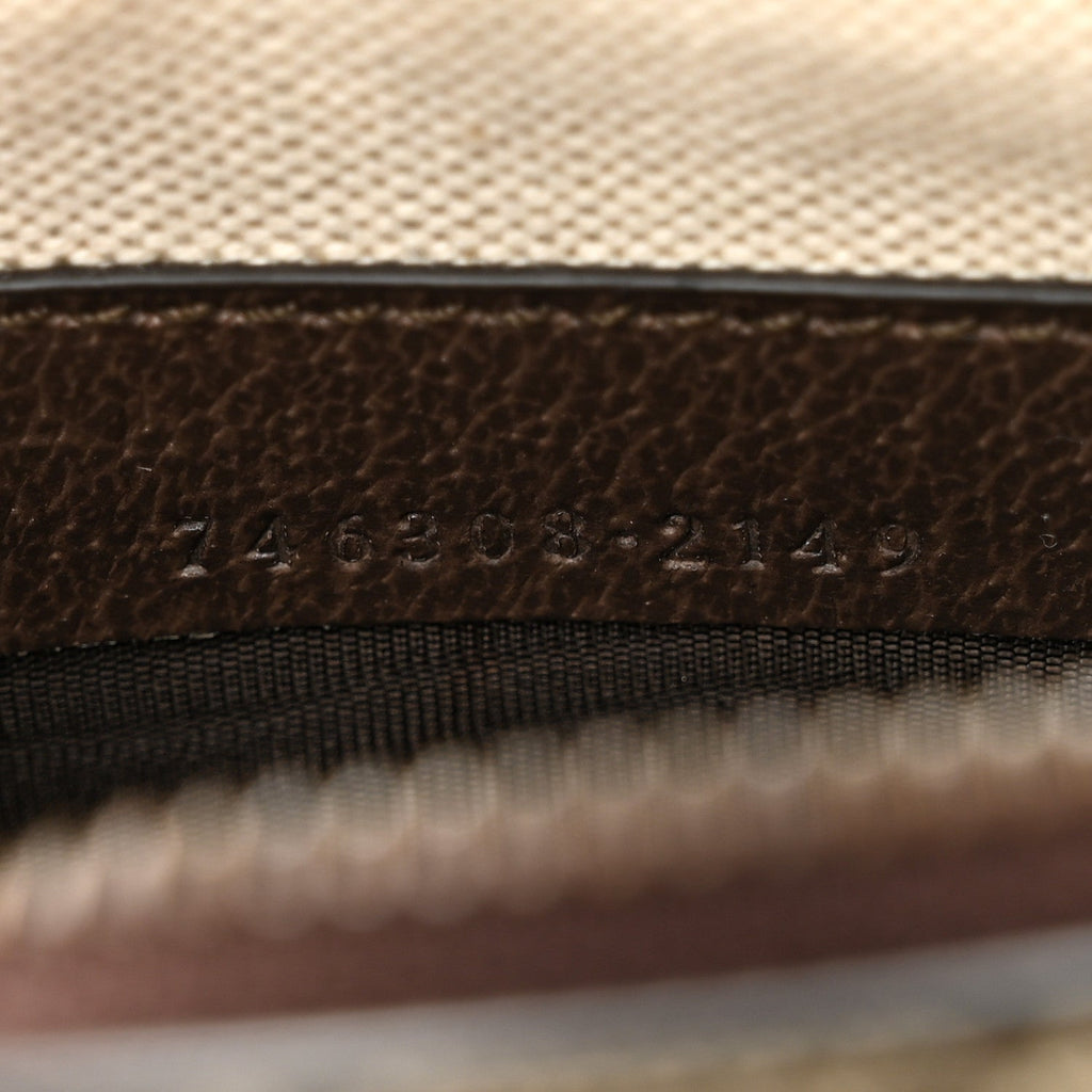 GG Supreme Monogram Web Mini Ophidia Bag Beige Ebony
