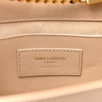 Smooth Calfskin Medium Classic Monogram Kate Tassel Satchel Nude Powder