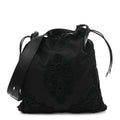 Tessuto Nylon Passama Embroidered Bag Black