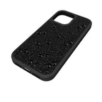 High smartphone case, Flat Back crystals, iPhone 17, Black