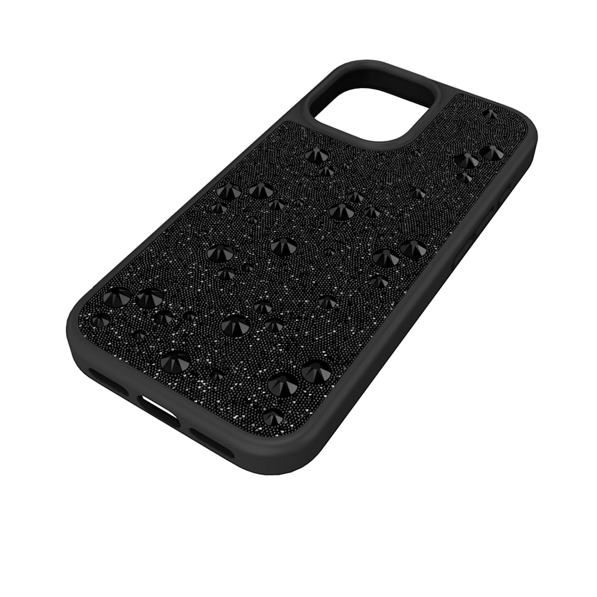 High smartphone case, Flat Back crystals, iPhone 17, Black