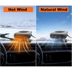 2pcs car heaters, 150W 12V portable car heater, insertable cigarette lighter, 360 ° rotatable 2-in-1 quick heating and cooling mode