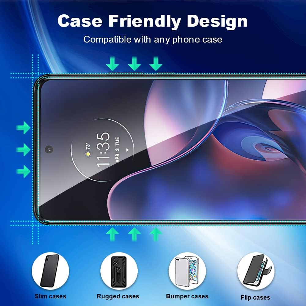 Entronix Clear Screen Protector Compatible with Moto G Stylus 2022 - 2 Piece Combo