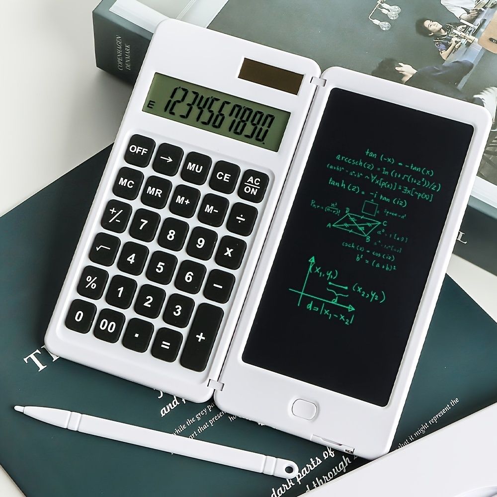 Creative Calculator Solar Calculator Handwriting Board Folding Portable Student Electronic Calculator