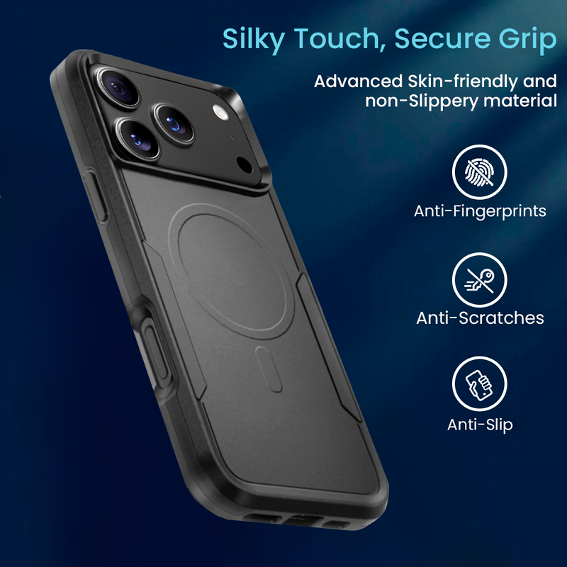 Entronix [Magnetic] Case Compatible with iPhone 17 Pro - Soft-Touch Dual-Layer Sleek Cover