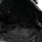 Distressed Lambskin Vintage Ligne Lady Braid Tote Black
